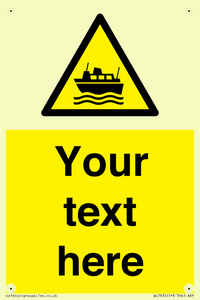 Custom warning ferries crossing vessels